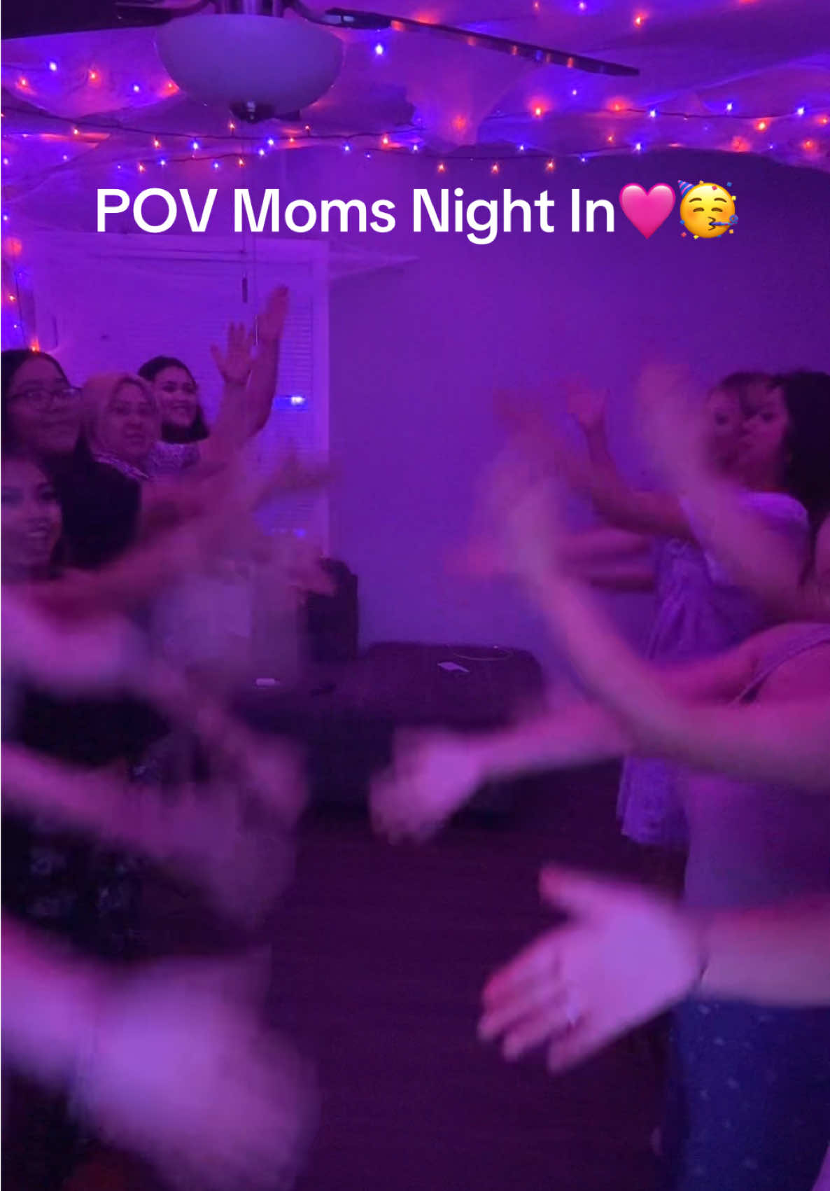 Moms’ night IN but we brought the party 💃🍷✨ Who says you need to go out to have a good time?!  #viral #momsnightout #fyp #DFWMOMSDOITBETTER #blowthisup