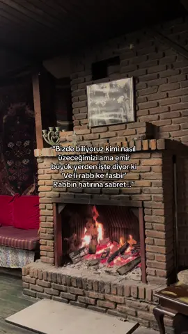 Rabbin hatrına sabret..