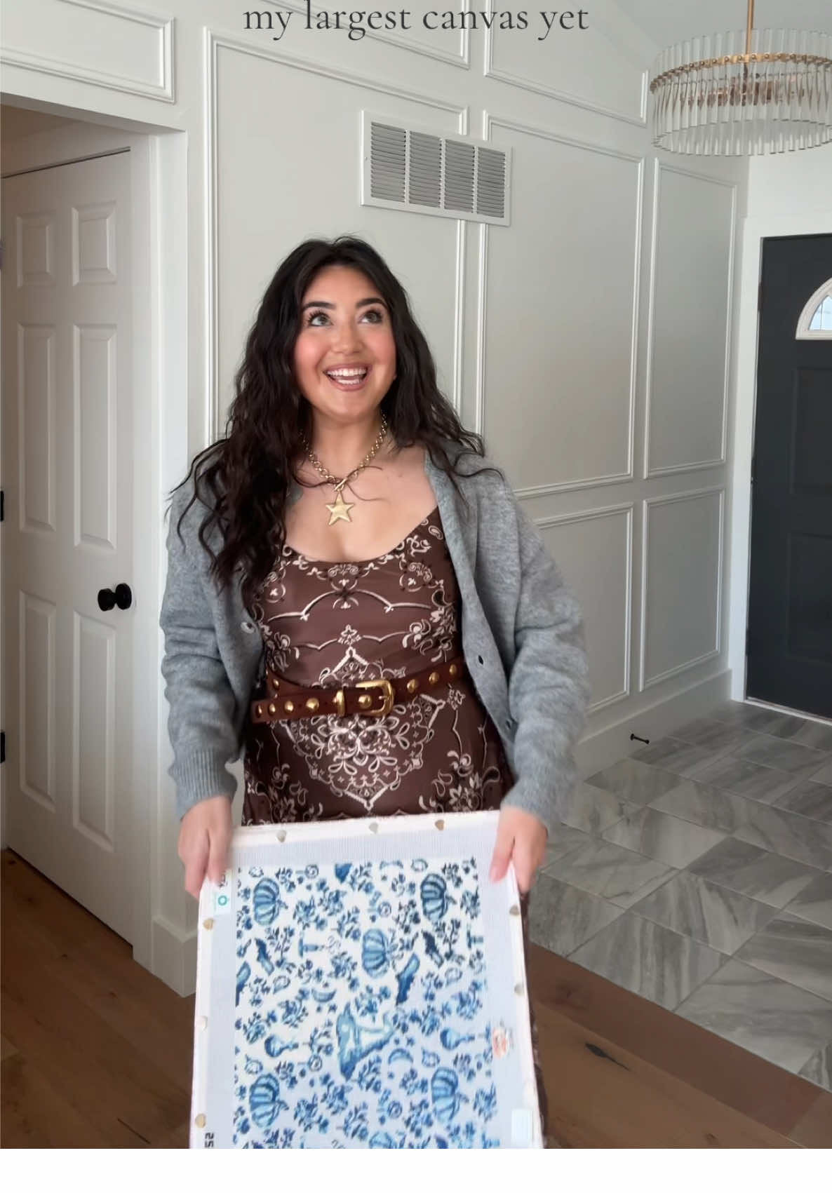 This canvas is giving me PTSD #needlepoint #needlepointtiktok #needlepointtiktok 