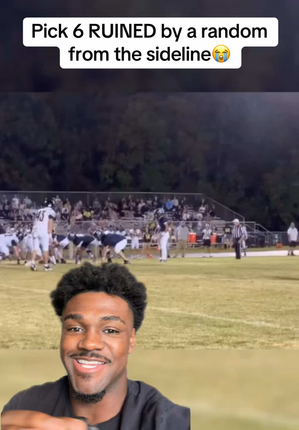 This Benchwarmer just RUINED broa pick 6😭 #football #joshsmoore #highschoolfootball #fyp #foryou 