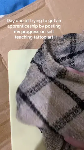Mind you i am just starting this is my first attempt on this. I’m only trying to gain an education to get a better career. #fyp #tattooartist #learning #apprenticeship #art 
