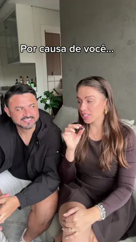 Por causa de você… versão humorada! #humor #casal #casamento