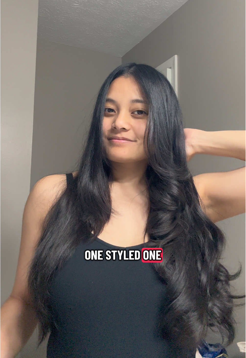 simple styling video with for my butterfly haircut 🦋 #wavytalk #butterflyhaircut #hairstyletutorial #blowout 