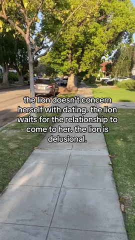 the lion wants to stay in her room all day. #fyp #lion #dating  