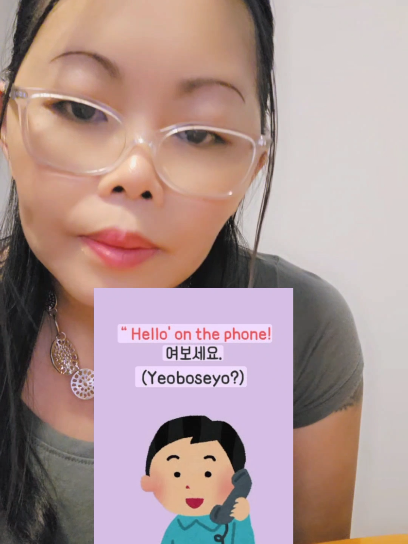 New series on learning Korean! How to say Hello to everyone & Hello on the phone. #learningkorean 