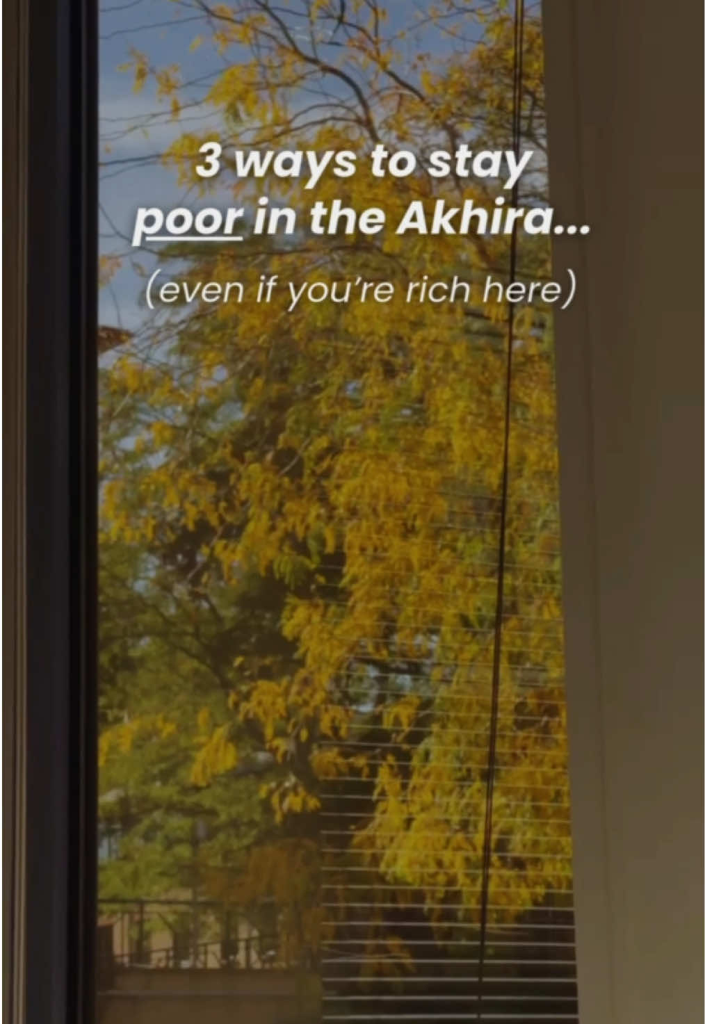 1️⃣ Hoard your wealth. Spend on yourself, but forget zakah and charity. 💌  مَّثَلُ الَّذِينَ يُنفِقُونَ أَمْوَالَهُمْ فِي سَبِيلِ اللَّهِ كَمَثَلِ حَبَّةٍ أَنبَتَتْ سَبْعَ …سَنَابِلَ فِي كُلِّ سُنبُلَةٍ مِّائَةُ حَبَّةٍ The example of those who spend their wealth in the cause of Allah is that of a grain that sprouts into seven ears, each bearing one hundred grains… — Al-Baqarah, verse 161 2️⃣ Show off your giving. Make sure everyone knows what you donated — your reward falters there. 💌 لَا يُتْبِعُونَ مَا أَنفَقُوا مَنًّا وَلَا أَذًى لَّهُمْ أَجْرُهُمْ عِندَ رَبِّهِمْ وَلَا خَوْفٌ عَلَيْهِمْ وَلَا هُمْ يَحْزَنُونَ …and do not follow their charity with reminders of their generosity or hurtful words—they will get their reward from their Lord, and there will be no fear for them, nor will they grieve. — Al-Baqarah, verse 162 3️⃣ Forget who gave it to you. Think your success is from you, and not from Allah. 💌 وَإِذْ تَأَذَّنَ رَبُّكُمْ لَئِن شَكَرْتُمْ لَأَزِيدَنَّكُمْ وَلَئِن كَفَرْتُمْ إِنَّ عَذَابِي لَشَدِيدٌ And ˹remember˺ when your Lord proclaimed, ‘If you are grateful, I will certainly give you more. But if you are ungrateful, surely My punishment is severe.’” — Ibraheem, verse 7 So, next time you make a purchase… 🙌🏽 Give a small charity with it — even a coin. 😶‍🌫️ Hide your giving, let Allah see it. 🤲🏼 Make du’a: “Ya Allah, put barakah in my wealth and accept it.”