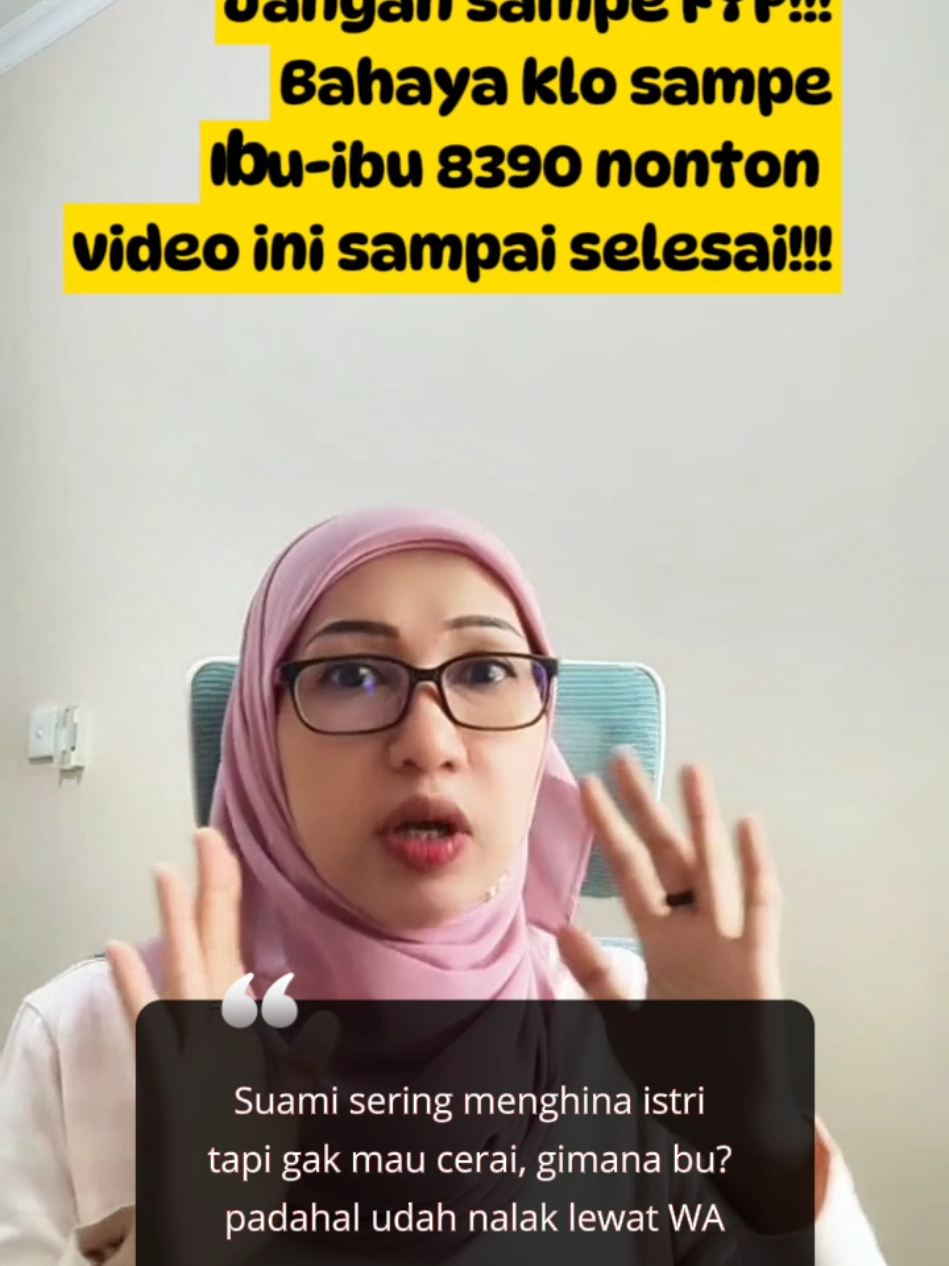 Pokoknya jangan!!!!  tau sendiri kan gimana ras terkuat di muka bumi itu klo sudah marah??? Bahaya deh 🙈 #ceraigugat #talak #nafkahistri #edukasihukum #konsultasihukumonline 