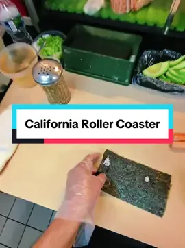 California roller coaster. Tell me how you felt after watching the video?! #sushi #usa #fyp #howto #pov 