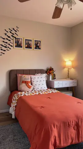 Autumn/Halloween Room 🍁🎃🦇 - decor from @Amazon @Ross Dress for Less @Michaels Stores @Hobby Lobby #halloweendecor #kidsroom #autumn 