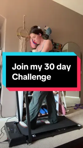 Comment if you want to join my 30 day challenge! We can help each other be accountable on our fitness journey! It’s still hot in AZ so I’ve been getting my steps in on my walking pad. Even my kiddos hop on it everyday! #Fitness #challenge #walk #steps #walkingpad 