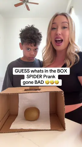 Guess what’s in the box spider prank gone bad 🤣🤣🤣
