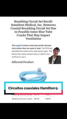 circuitos coaxiales en ventilación mecánica #greenscreen 