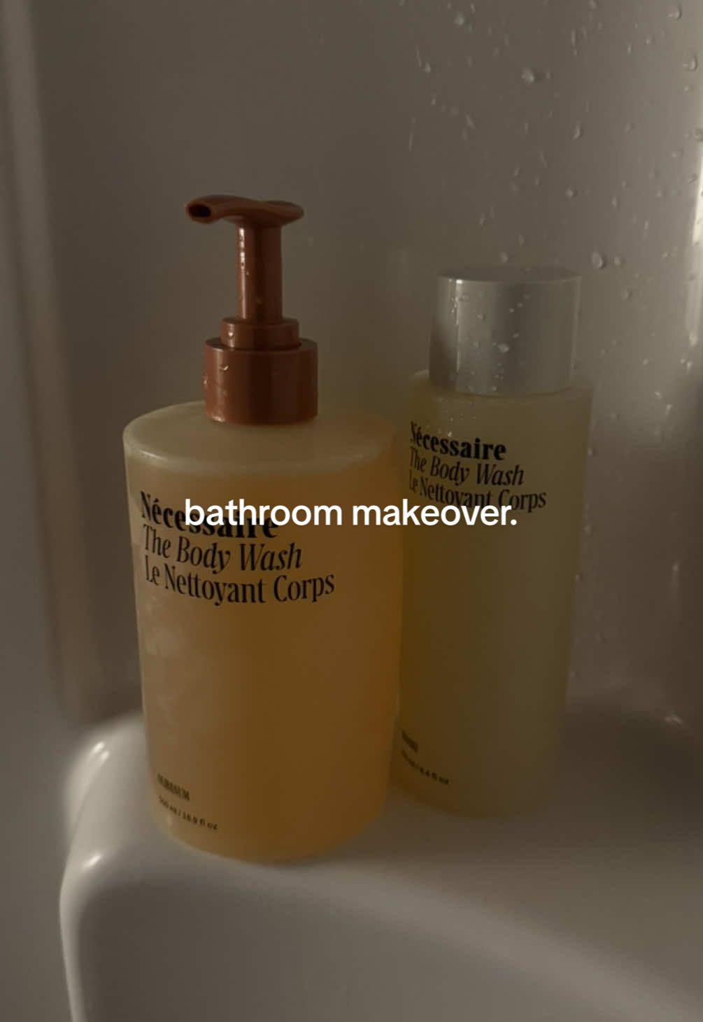 tips on how to give your rental bathroom a glow up especially if you aren’t able to work with much  fav body products mentioned: @Nécessaire @Aesop  #Home #interiormakeover #showertok 