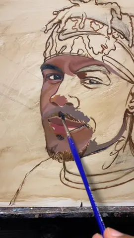 Throwback self portrait ✍🏾.. with the holidays approaching I will have spots for custom work, if anyone is interested. Tap the (link in bio) for details! #fyp #foryourpage #art