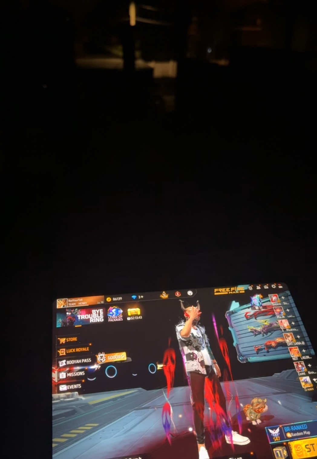 Alone in night 🖤 #cheema #freefirepakistan 