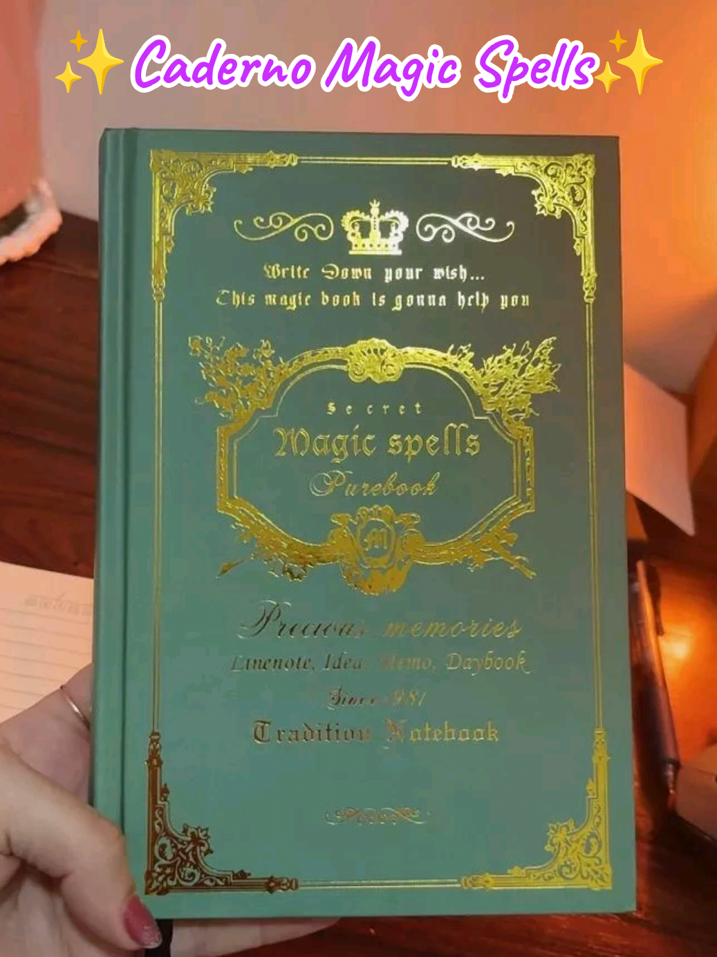 Caderno Magic Spells A5 Capa dura brochura Caderno retrô diário agenda criativa vintage europeia #CapCut 