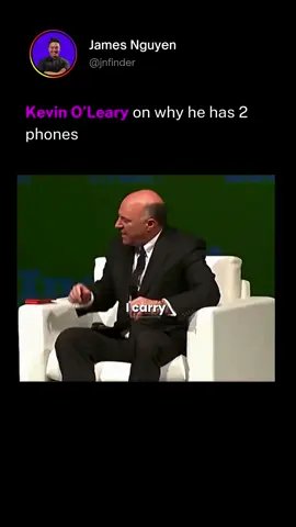 Kevin O’Leary carries 2 phones. 📱📱 One’s for family only. The other? 10,000+ people have that number. Why? Because every customer and employee should know who to call when there’s a problem. The kicker? The more people he gives it to, the less it rings. Follow: @jnfinder for more! [entrepreneurship, business, quantum and AI] #KevinOLeary #BusinessAdvice #Leadership #Entrepreneurship
