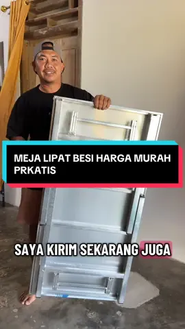 Meja lipat besi sangat kokoh cocok banget untuk jualan tidak memakan tempat #mejalipat #majalipatbesi #mejamakan #mejabelajar 