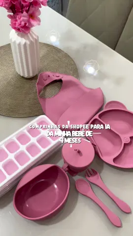 Comprinhas da Shopee para a IA da minha bebê de 4 meses 👩‍🍼💖 #introducaoalimentar #shopee #bebes #ia 