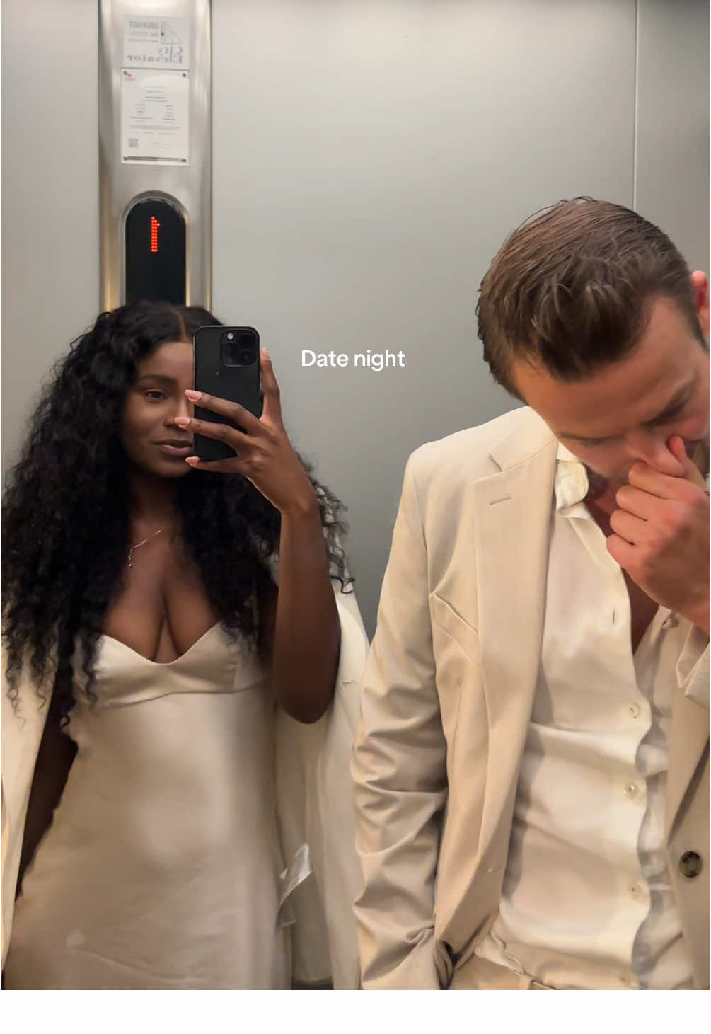 Just us at the elevator 🤍#chicstyle #minimalist #timelessstyle #styletips #styleinspo 