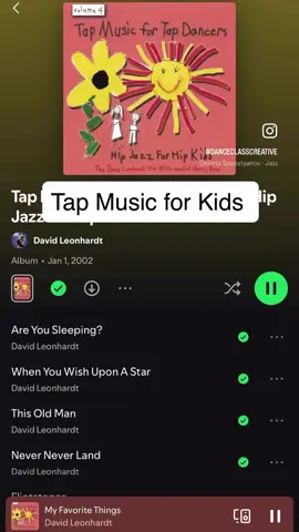 Check out the tap dance albums by David Leonhardt Trio produced by tap dance legend Shelly Oliver! Save this post for the next time you need music inspiration. What do you think of jazz music for tap class? #dance #tapdance #tapdancer #tapmusic #danceteacher           