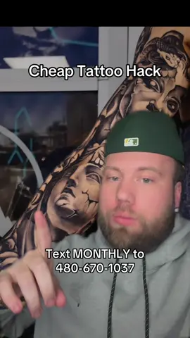 Good tattoos ain’t cheap. Cheap tattoos ain’t good. But I got you. #tattoofyp #tattooideas #greenscreenvideo 