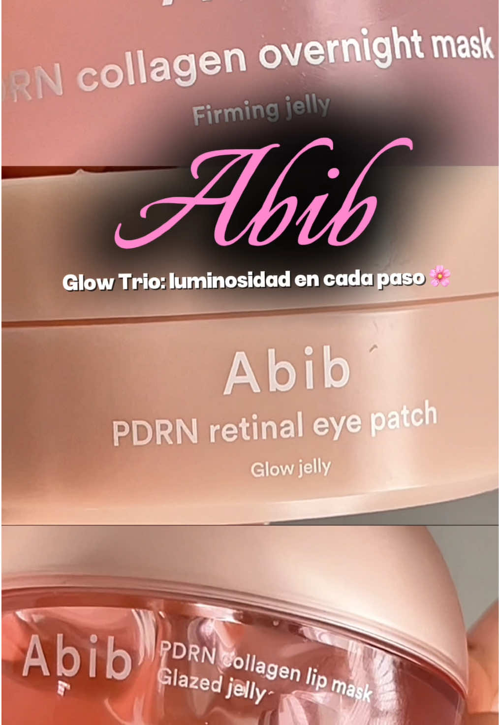 ✨ El trío rosa que transforma tu piel ✨ Firmeza, luminosidad y labios irresistibles en un solo ritual 💫 Conoce el poder de Abib y dile adiós a la piel opaca. 💖 ¿Lista para tu glow? @Abib Cosmetics @4AM Marketing – Saebyeok Naesi  #abib #pdrnjam #abibpdrnovernightmask #pdrnsleepingmask #overnightmask 