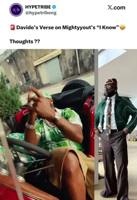 🚨Davido’s Verse on Mightyyout’s “I Know”🤩 Thoughts ?? #davido #afrobeats #fyp #viral #themustwantedtv 