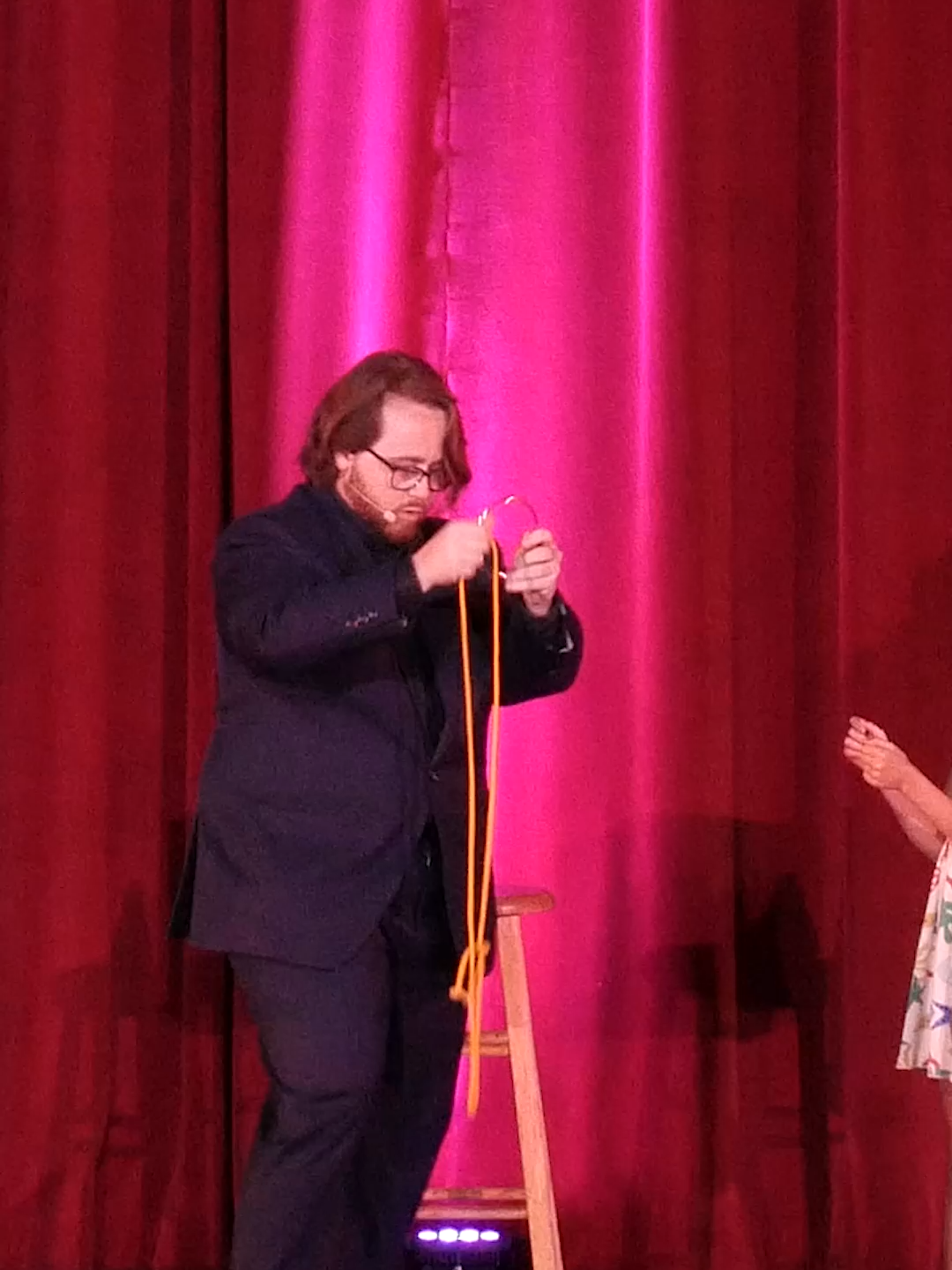 A TRICK WITH ROPES AND RINGS #magic #magictricks #magician #magicshow #BradenCarlisle #magictrick #performance #crowdwork #comedy #livemagic #liveshow #cardtrick #opticalillusion #pun #comedyvideo #magicwands #cardmagic #rope #rubikscubemagic