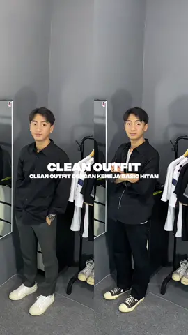 Clean outfit emang selalu jadi pilihan sih 📸 Spill kemeja klik 👉🏻@Mass 🅰️👈🏻 #fypシ゚ #fitcheck #kemejabasic #kemejahitam #outfitinspo 