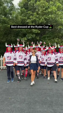 Went all out for the cup! Who had the best fit? #RyderCup #usa #bethpage #golf