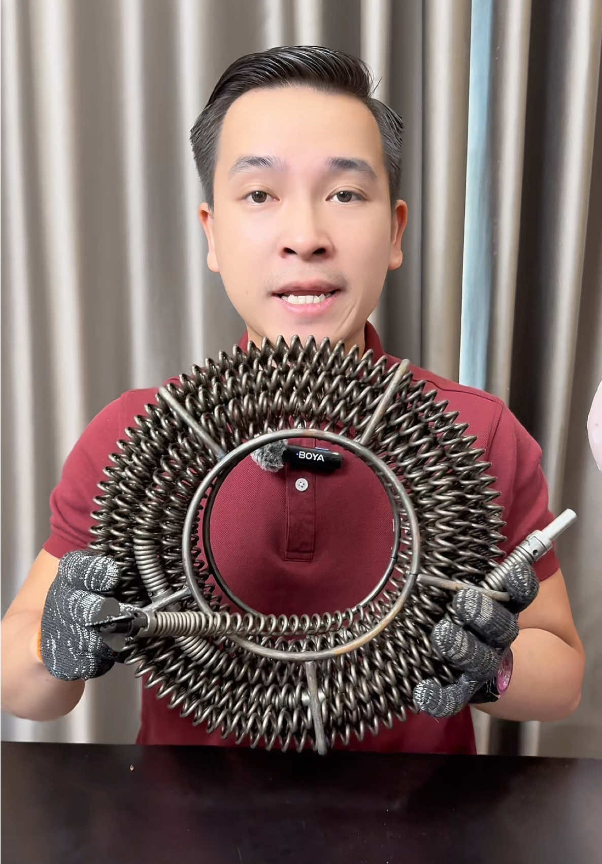 Dây Thông Tắc Cống Dạng Lò Xo  Phi 16 Sử Dụng Bằng Khoan
