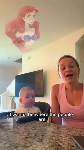When your mom sings as well as the little mermaid #littlemermaid #lapetitesirene #disney #pourtoi #fyp 