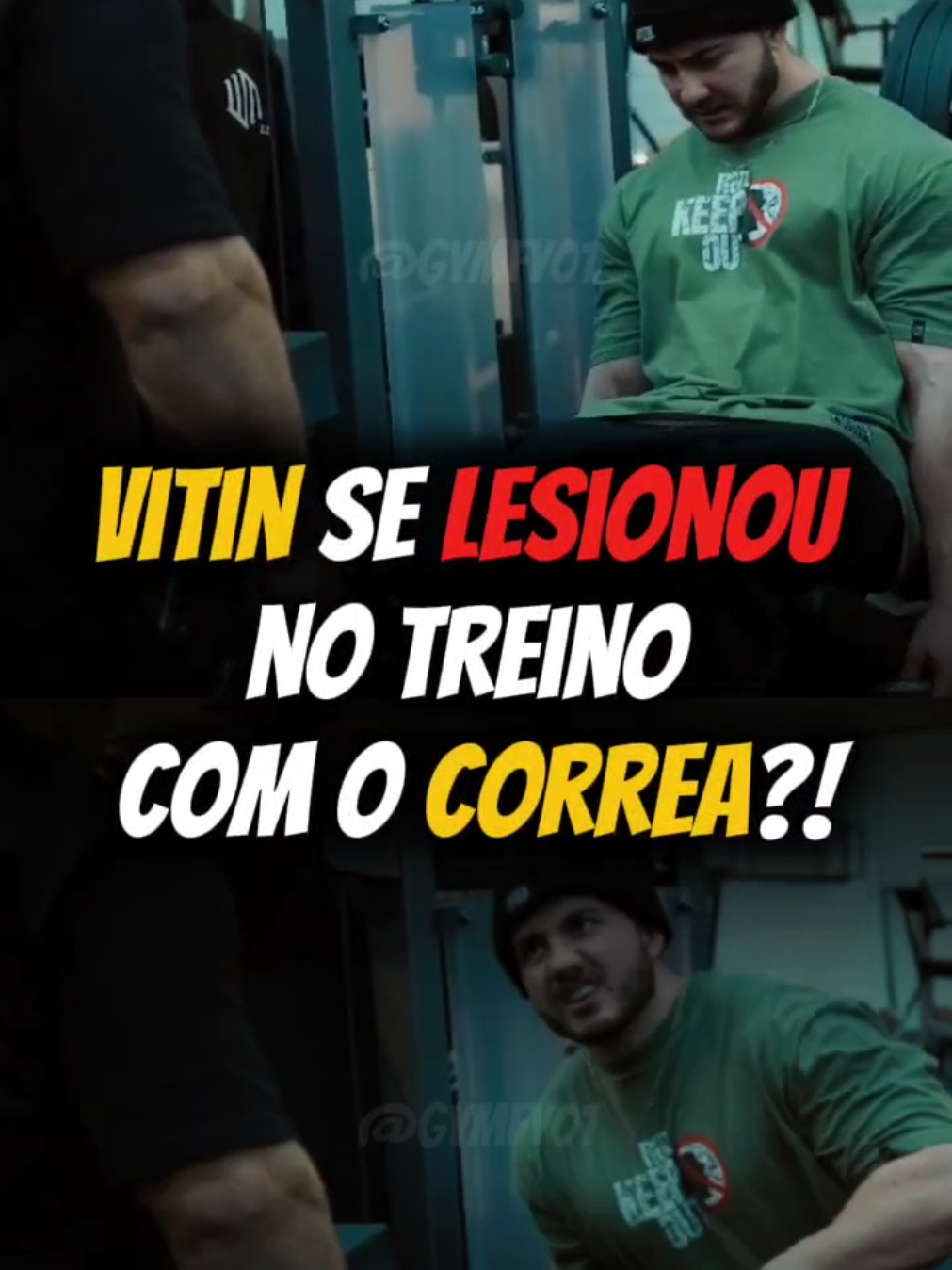 vitin se machucou no treino de perna?! #vitin #treinodeperna #academia #lesao #GymTok