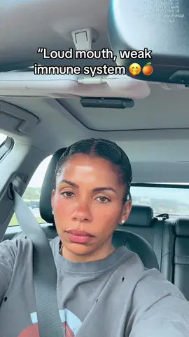 “Loud mouth, weak immune system 🤭🍊 #PrettyAndPetty #CardiBEnergy #PettyTok #SavageQueen #Unbothered