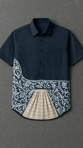 IDRYS - Kemeja Batik Pria Pendek kombinasi polos bahan katun toyobo ✨  #kemejabatik #kemejakatun  #kemejapria #belilokal #fyp 