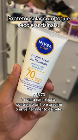 Esse protetor solar com toque seco da Nivea é maravilhoso. @NIVEA Brasil  #viral #tiktok #tiktokshop #pele #dicas 
