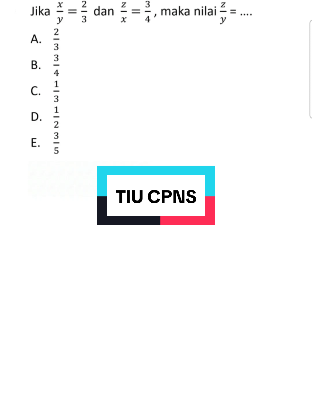 TIU CPNS #fyp #cpns #tiucpns #skdcpns #matematika 