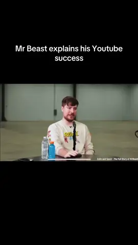 Mr Beast giving an internet growth masterclass.  #mrbeast #marketing #creative #business #success 