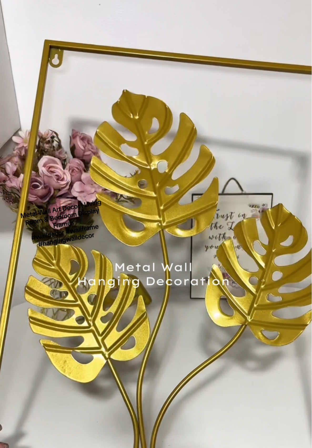 BUY HERE➡️@Shii Collections⬅️ Metal Wall Art Decor | Living Room & Bedroom Display Frames #walldecor #wallframe #hangingwalldecor #hangingframe 