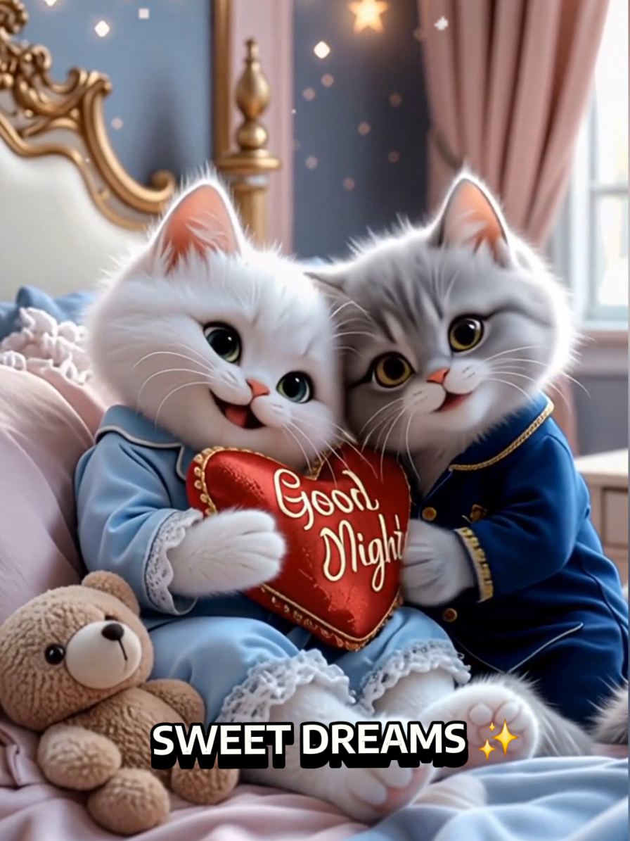 Good night my love 😻✨️🤎 #goodnight #sweetdreams #cutecat #foruyou  #creatorsearchinsights 