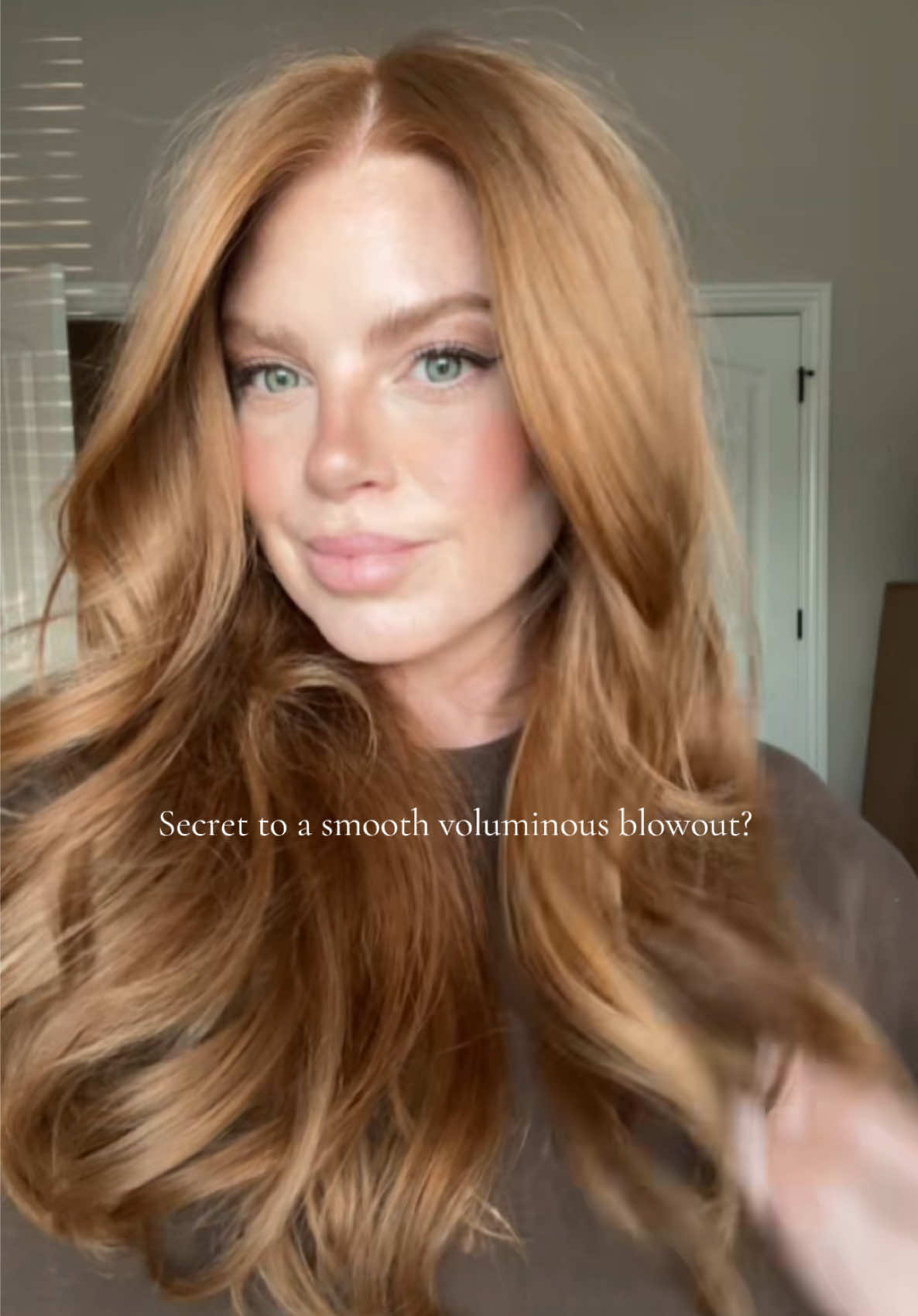 Secret to a smooth voluminous blowout? Oribe’s Royal Blowout Spray!  Shop now @sephora @Oribe #oribe #oribeobsessed #blowout #smallcontentcreator 