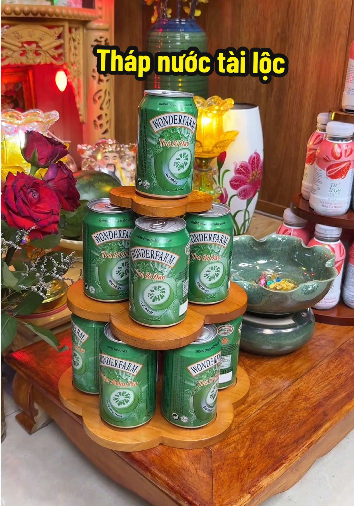 Khay trưng tháp nước trên ban thờ sang trọng đẹp #thapnuoctrungbantho #thapnuoctailoc #thapnuocngot #thapnuoc 