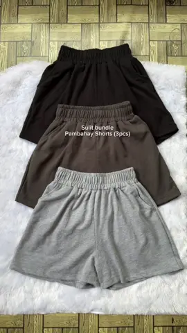 Bundle of 3 comfy Pambahay shorts #pambahayshorts #shorts #shortsforwomen #comfyshorts #fyp 