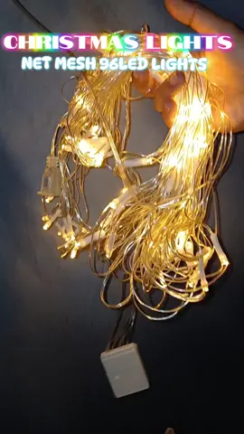 CHRISTMAS LIGHTS NET MESH 96LED LIGHTS. #christmas #christmasdecor #christmaslights #netmeshchristmaslights 
