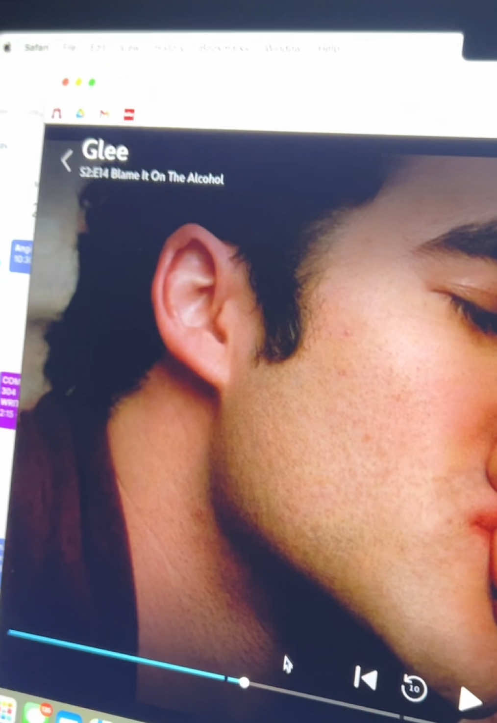 My typical Saturday night #men #glee #blaineanderson #funny #stillheartbroken 