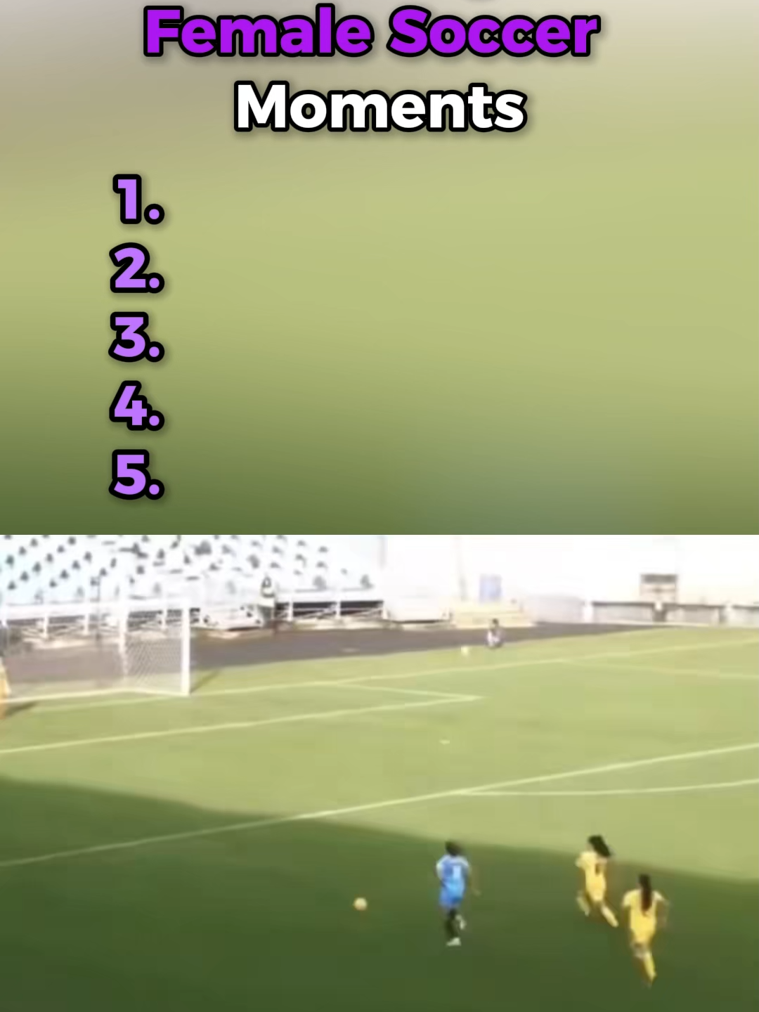 Ranking Female Soccer Moments  #ranking #fypシ゚viral #funnymoments #top5 #womensoccer