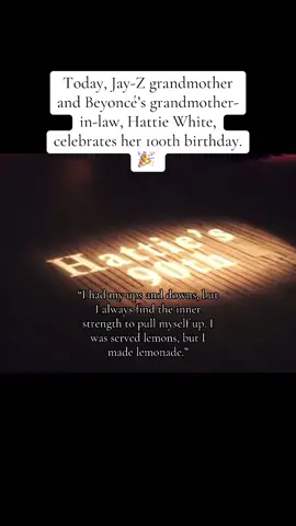 A beautiful milestone: Hattie White🤍 || #beyoncé #jayz #beyhive #beyoncéknowlescarter #fyp 