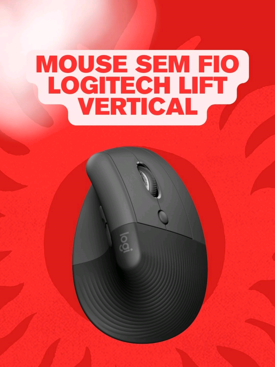 Conforto e produtividade na sua mão! 💻🖱️ Diga adeus à dor no pulso! Conheça o Mouse Sem Fio Logitech Lift Vertical, o mouse ergonômico que foi projetado para colocar sua mão em uma posição de aperto de mão natural, reduzindo a pressão e o desconforto. Com cliques silenciosos, rolagem inteligente e design compacto, ele é o parceiro ideal para quem passa horas trabalhando ou estudando no computador. Quer mais conforto e produtividade no seu dia a dia? Curta, comente e compartilhe! Se você também quer turbinar sua experiência de trabalho, digite 