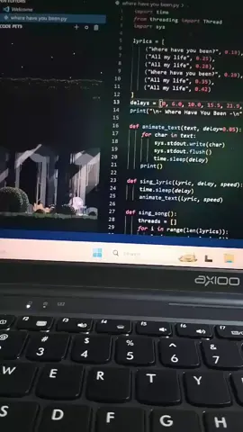 where have you been? #coding #teknikinformatika #python #songlyrics #wherehaveyoubeen 